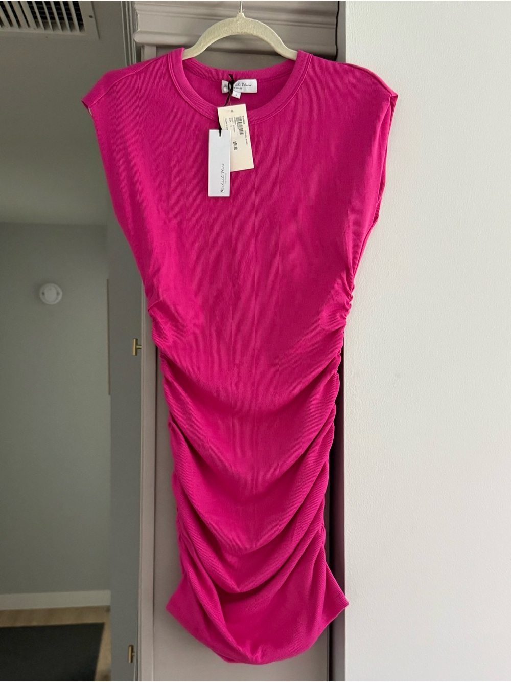 NWT Michael Stars Ruched Dress